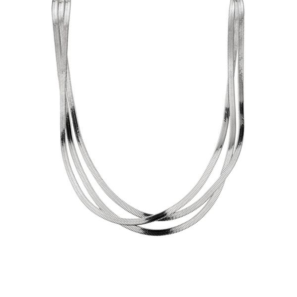 Kette Ohne AnhäNger Liebeskind Berlin "LJ-0716-N-45, LJ-0717-N-45", Silber (Edelstahlfarben), Halsketten, Damen, Edelstahl, L: 45-image