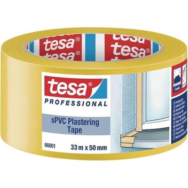 Tesa 66001-00001-00 Nastro Di Pulizia Giallo (L X P) 33,00 M X 50,00 Mm 33 M (66001-00001-00)-image
