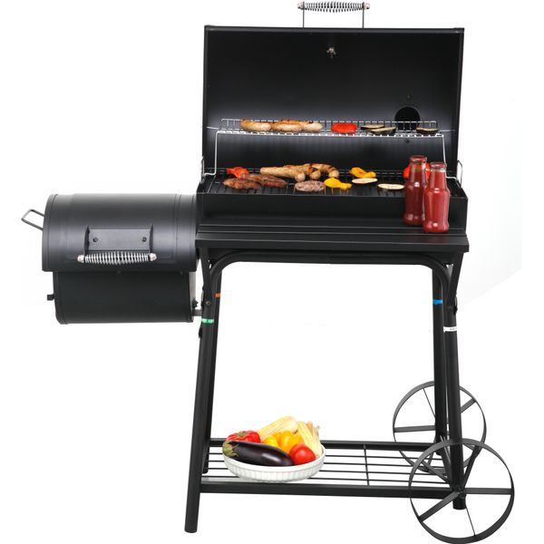 Barbecue A Carbonella Tepro Biloxi, Superficie Di Cottura: Circa 58 X 40 Cm, Con Camera Di Combustione Laterale-image