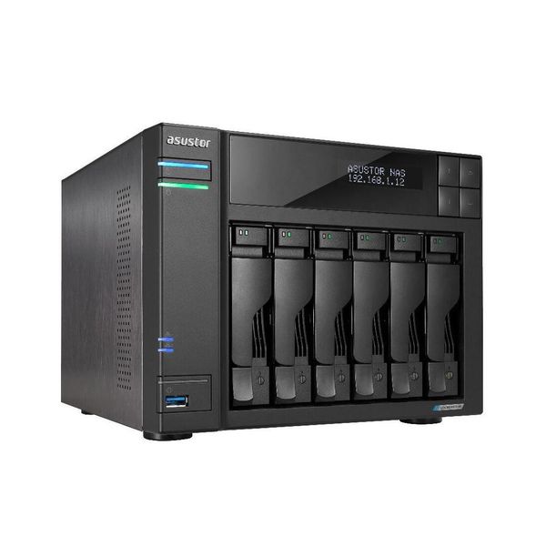 Asustor Lockerstor 6 Nas Desktop Intel® Celeron® N5105 8 Gb DDR4 Hdd Adm Nero-image