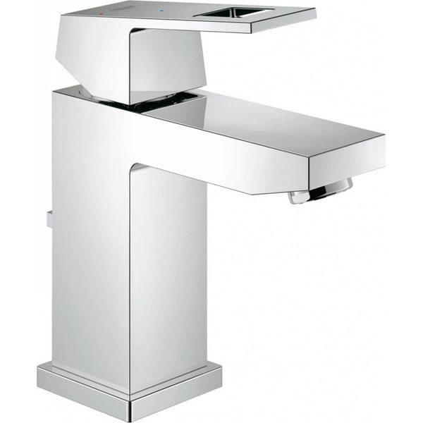 Grohe Eurocube Mitigeur Monocommandé Pour Lavabo, S-Size, Vidage à Tirette, Bec 98Mm, Ecomode, Chrome, 2339000E, 2339000E-image