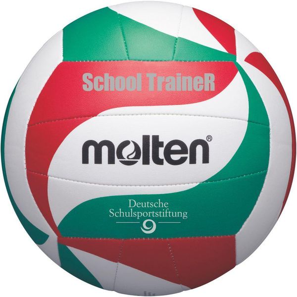 Molten V5M-ST Schooltrainer Pallavolo Bianco Verde Rosso Taglia 5-image