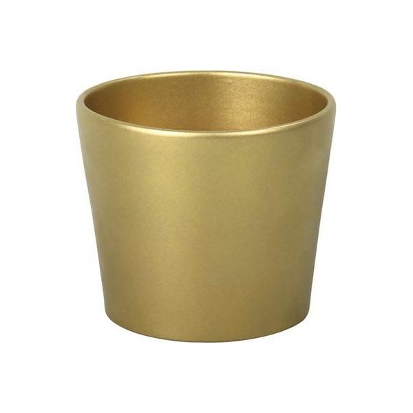 Coprivaso In Ceramica Calypso Christmas Ø13 Cm Oro-image
