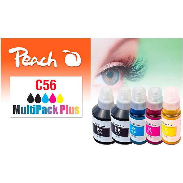 Peach PI100-472 Peach Patrone Canon GI-56 Multipack Plus Rigenerato-image