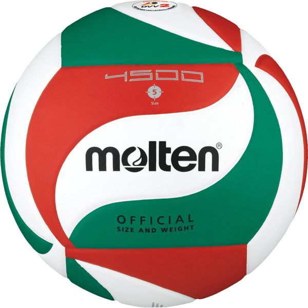 Molten V5M4500-DE Pallone Da Pallavolo Bianco Verde Rosso Misura 5-image