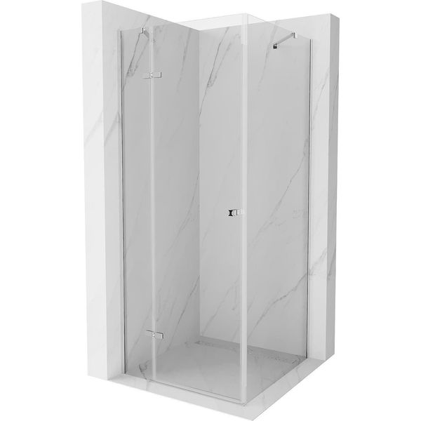 Mexen Roma Cabina Doccia A Battente 120 X 120 Cm, Trasparente, Cromo - 854-120-120-01-00-image
