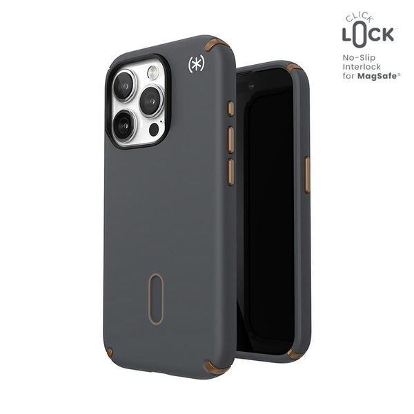 Speck Presidio2 Pro Clicklock & Magsafe Apple Iphone 15 Pro (Grigio Antracite/Bronzo Freddo)-image