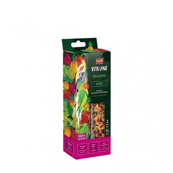 Vitapol | Vitaline Smakers Vege | Boccette Per Pappagalli Di Piccola E Media Taglia-image