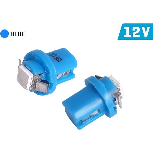 Vision T5 Bax B8.5D Lampadina 12V 1X 5050 Smd Led, Blu, 2 Pz.-image