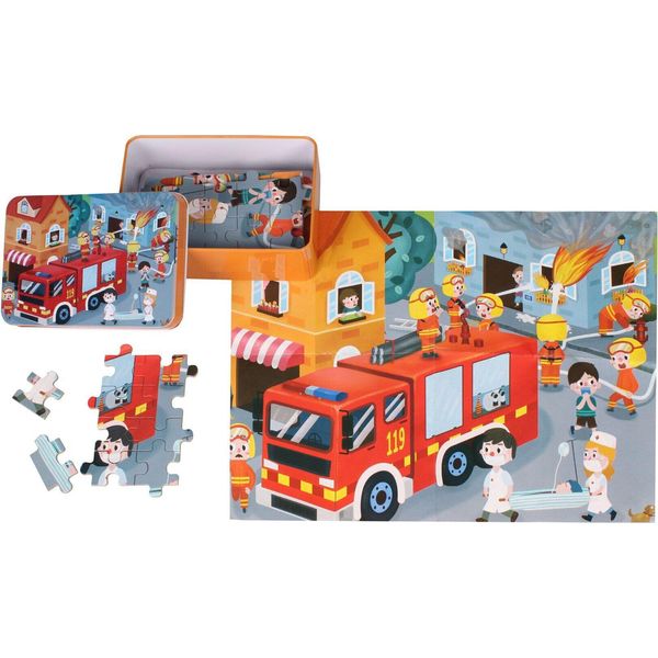 Puzzle Multipack 2 Pezzi Camion Dei Pompieri 100 Pezzi-image