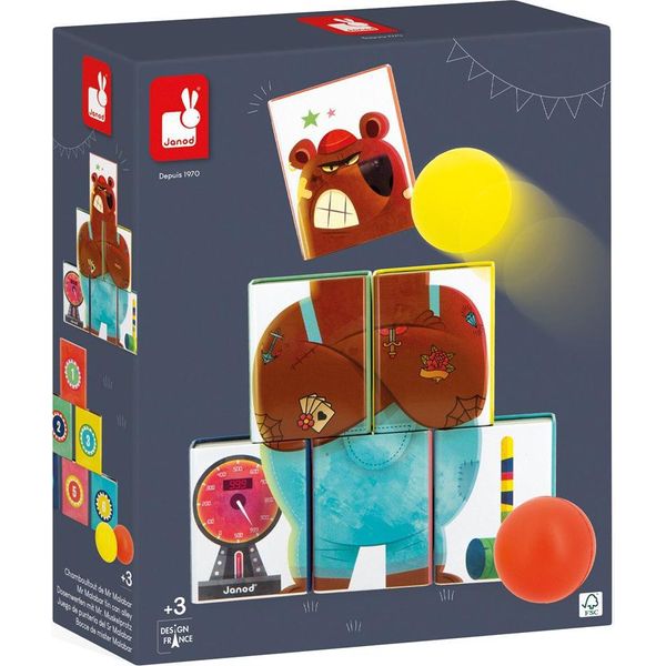 Janod Applepop - Gioco Di Lancio Con Mr Bear Per Bambini E Famiglie-image