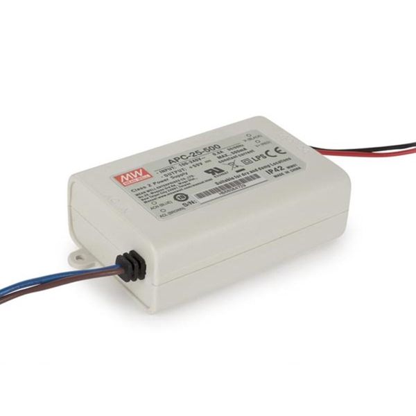 Driver Led Mean Well - Corrente Costante - 1 Uscita - 500 Ma - 25 W-image