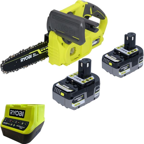 Ryobi RY18CS20A 18 V One+ Motosega A Batteria 20 Cm Compact + 2X Batteria 5,0 Ah + Caricabatterie-image