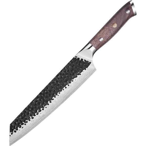 Coltello Da Cucina In Damasco TE-37526 - Kiritsuke/Brown KP37526-image