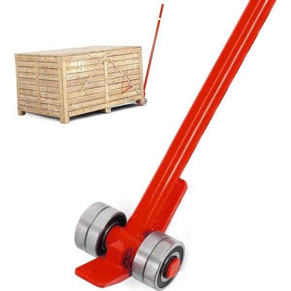 Barra Di Leva Con Rulli Lunghezza Maniglia 150 Cm Barra Di Leva Ruote Max. Portata Massima Fino A 3 Tonnellate Utensile Di Sollevamento Acciaio Al Carbonio Ausilio Di Sollevamento Ideale Per La Metallurgia Ingegneria Automobilistica Ingegneria Meccanica-image