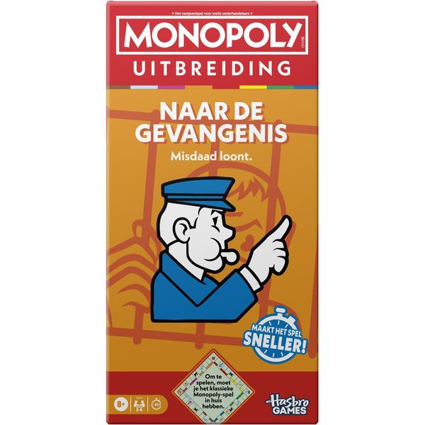 Hasbro Monopoly Espansione Gioco Da Tavolo Go To Jail - Gioco Per Famiglie-image