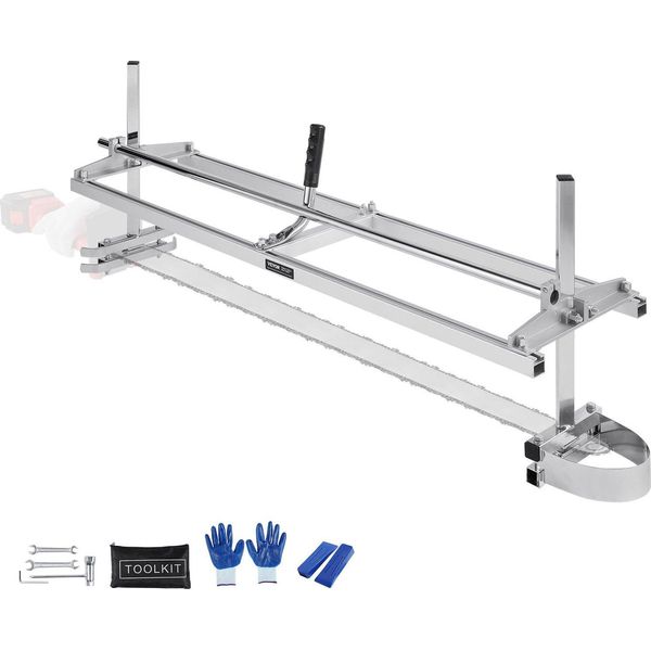 Segheria Portatile 355-1219Mm Mulino A Catena Max. Spessore Di Taglio 5,08-300 Mm Mulino A Catena Con Dimensioni Di 1221X312X473 Mm Adatto A Un'ampia Gamma Di Esigenze Di Taglio Del Legno-image
