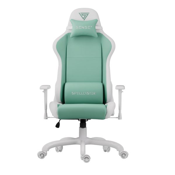 Sense7 Spellcaster Fuku Sedia Da Gioco, Poltrona Da Gioco, Sedia Da Ufficio, Sedia Da Scrivania Ergonomica, Sedia Girevole Con Poggiatesta Fino A 150 Kg, Ecopelle-image