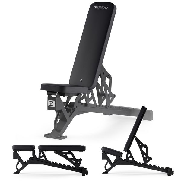 Zipro Nocardio Panca Da Allenamento Regolabile - Panca Pesi Per Allenamento Domestico, Set Panca Pesi Multifunzione Con Pesi Pieghevole Regolabile Multifunzione-image