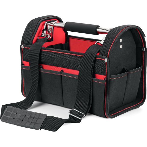 Borsa Porta Attrezzi Wiltec Misura Xl 44X22X25 Cm, Borsa Porta Attrezzi Con Tracolla Regolabile E Maniglia Per Il Trasporto, Scomparti Interni Ed Esterni, Borsa Portaoggetti-image