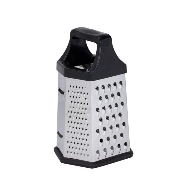 Resto Kitchenware 95411 Grattugia Manuale/Spiralizzatore Grattugia A Scatola Nera, Acciaio Inox-image