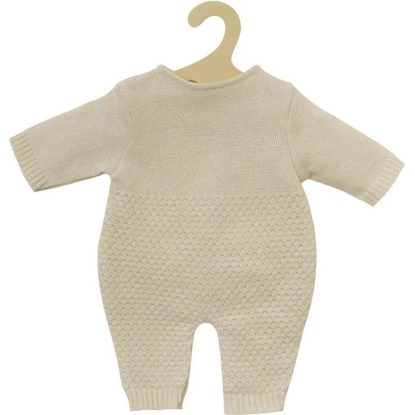 Heless - Pagliaccetto A Maglia Per Bambole In 100% Cotonelogico, Ecru, Taglia 35-45 Cm-image