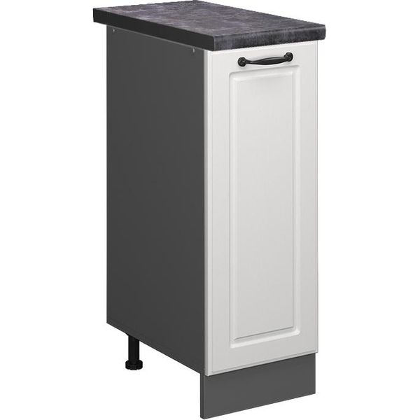 Vicco Armadio Cucina Dispensa Alto R-Line, 30 Cm , Pt Antracite, Bianco Casa Di Campagna/Antracite-image