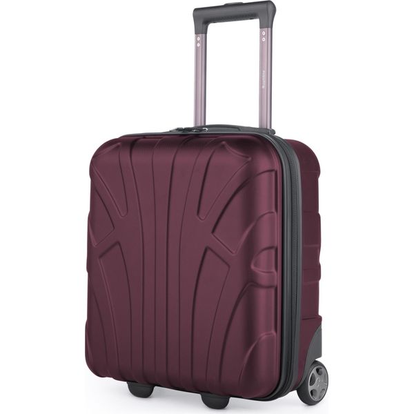 Suitline - Bagaglio A Mano 45X36X20 Cm Piccola Valigia Easyjet Trolley Sottosella 2 Ruote Cabina Valigia 45Cm Cabin Bag Max 30L Franchigia Bagaglio Aereo Sottosella ,Borgogna-image