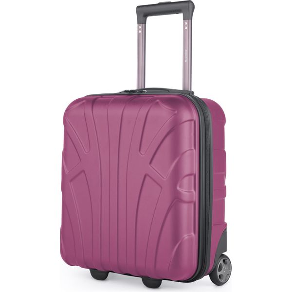 Suitline - Bagaglio A Mano 45X36X20 Cm Piccola Valigia Easyjet Trolley Sottosella 2 Ruote Cabina Valigia 45Cm Cabin Bag Max 30L Bagaglio Libero Aereo Sottosella ,Magenta-image