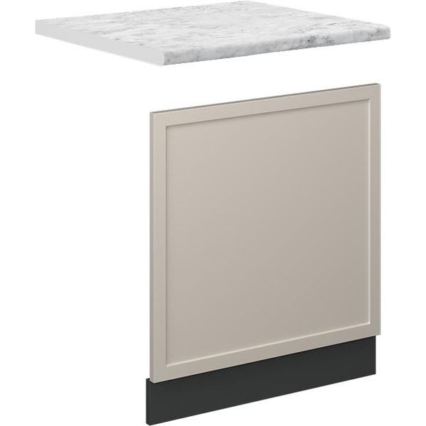 Vicco Pannello Frontale Fame-Line, 60 Cm , Pl Marmo, Grigiobeige/Antracite-image