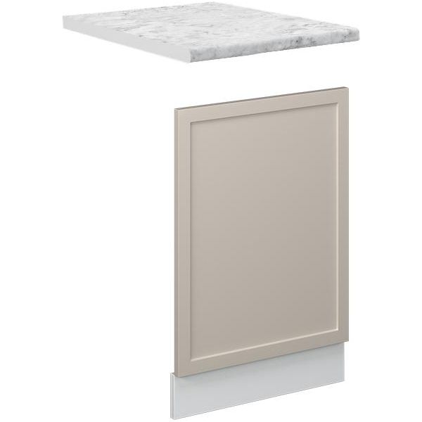 Vicco Pannello Frontale Fame-Line, 45 Cm , Pl Marmo, Grigiobeige/Bianco-image