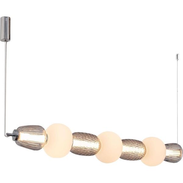 Lampada A Sospensione Decorativa In Cromo Caro Led 42W Milagro-image