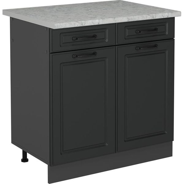 Vicco Mobiletto Base Per Cucina R-Line, 80 Cm Pl Marmo, Antracite Casa Di Campagna/Antracite-image