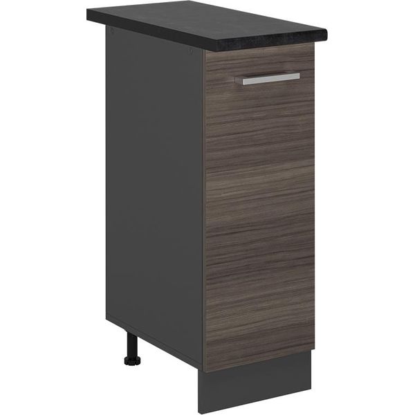 Vicco Armadio Cucina Dispensa Alto R-Line, 30 Cm , Pl Antracite, Grigio Nobile/Antracite-image