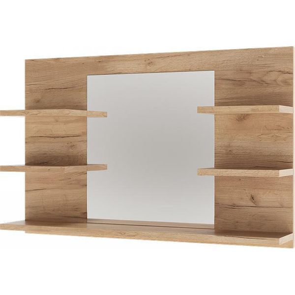 Vicco Specchio Contenitore Bagno Wilbur, 78 X 50 Cm Con Ripiani, Quercia Dorata-image