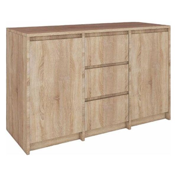 Bdw, Cassettiera, Credenza Soggiorno, 120X100Cm, Rovere Sonoma-image