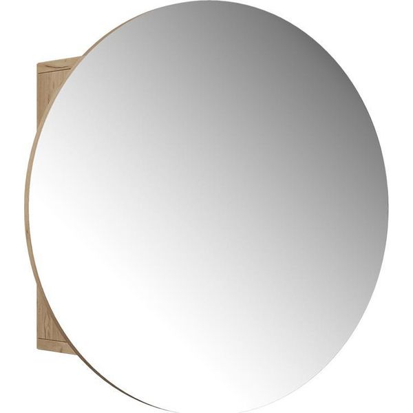 Vicco Specchio Contenitore Bagno Loki, 60 X 60 Cm Con 2 Scomparti, Quercia Dorata-image