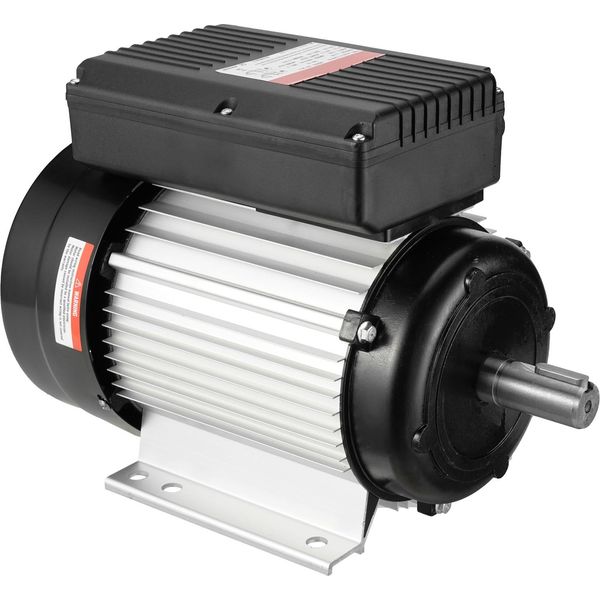 Succebuy Motore Elettrico Da 2,2 Kw 2800 Giri/Min, Corrente Alternata 220-240 V, 13,8 A, 90 L, Telaio B3. Albero Scanalato Da 24 Mm, Rotazione Oraria/Antioraria-image