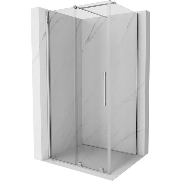 Mexen Velar Cabina Doccia Scorrevole 90 X 75 Cm, Trasparente, Cromo - 871-090-075-01-01-image