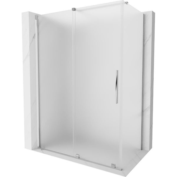 Mexen Velar Cabina Doccia Scorrevole 130 X 70 Cm, Ghiaccio, Cromo - 871-130-070-31-01-image