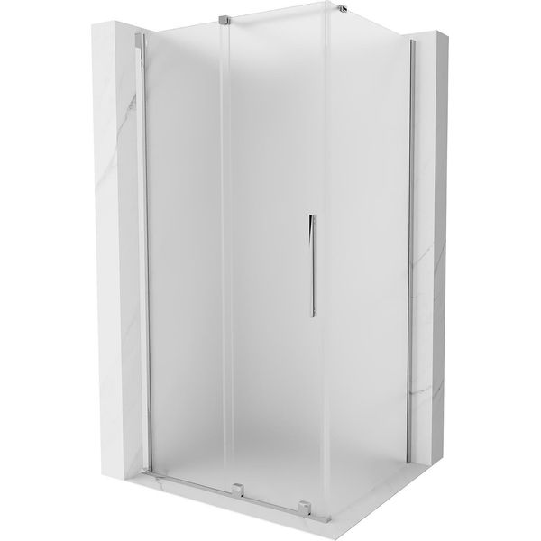 Mexen Velar Cabina Doccia Scorrevole 130 X 90 Cm, Ghiaccio, Cromo - 871-130-090-31-01-image