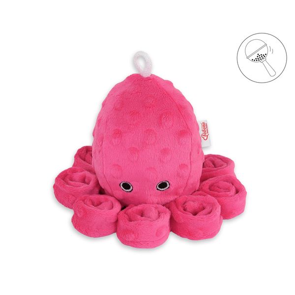Polpo Coccoloso Per Bambini Con Sonaglio - Fucsia-image
