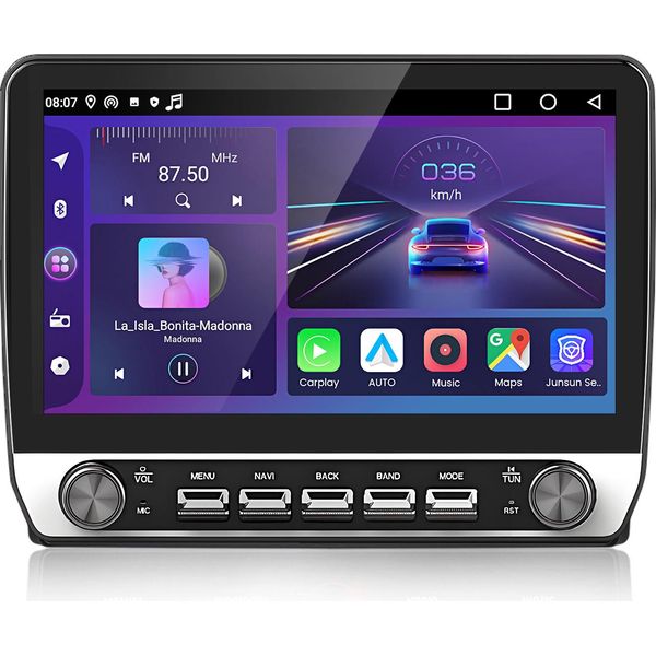 Autoradio Android 15 Da 10,1" Carplay Per Audi A3 S3 RS3 8P 8V 2003-2013 Navigatore Gps Wifi Bt Dab+ Swc Usb 1+32G Con Manopola"-image