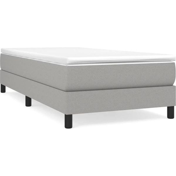 Syfax™ Struttura Letto A Rete A Molle Grigio Chiaro 80X200 Cm Tessuto-image