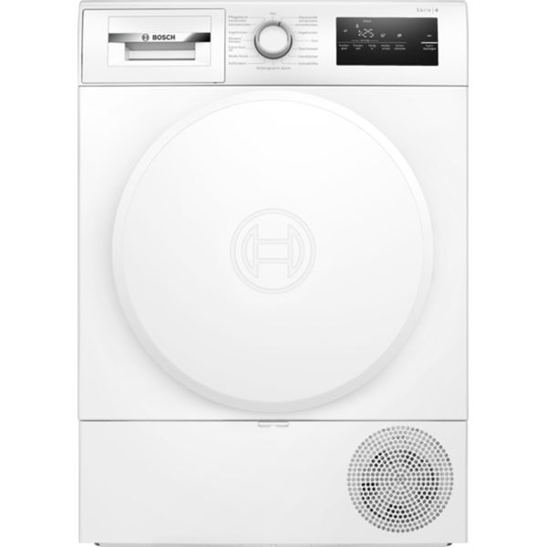 Asciugatrice A Pompa Di Calore Bosch Serie 4 WTH83V04, 8 Kg, Bianco-image