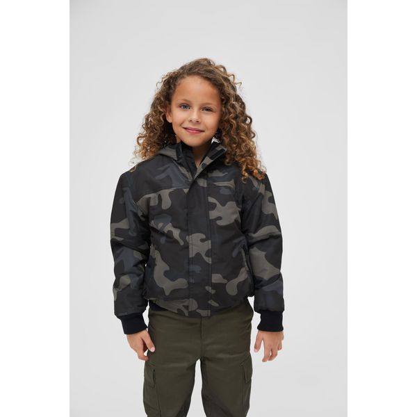 Brandit Bambini Giacca A Vento Frontzip Darkcamo, 170/176-image
