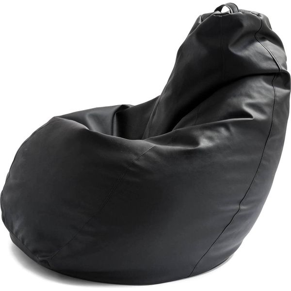Talamo Italia Pouf Asino 70X70X110H Cm Nero, Nero Forma Sacco Italy-image