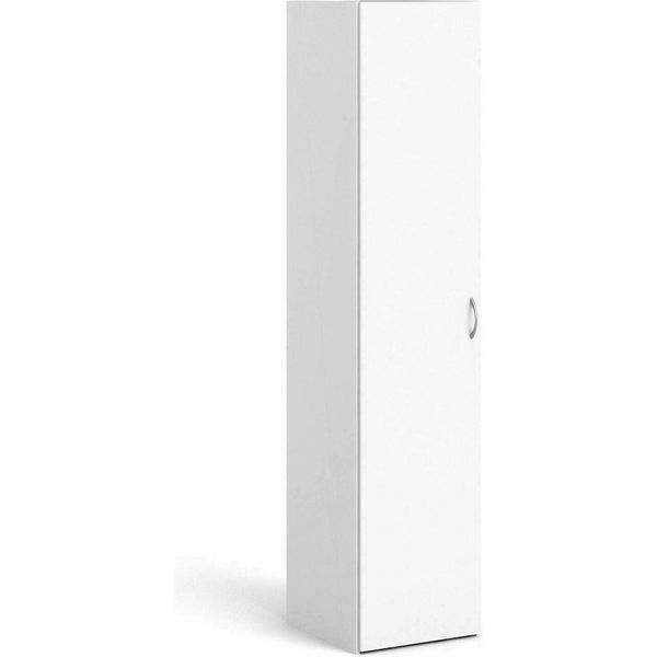Dmora Armadio Multiuso 1 Anta Am 41.5X175.4H Cm Bianco, Appendiabiti Un'anta-image