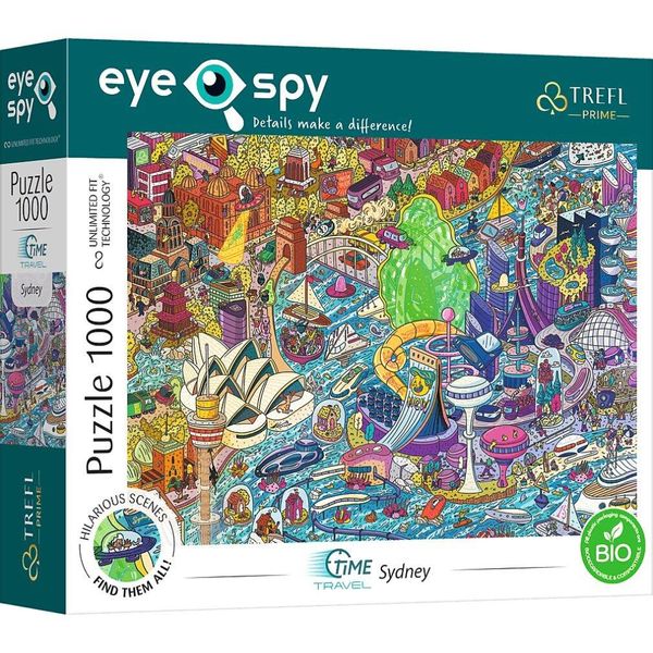 Trefl Trefl - Puzzle - 1000 Uft EYE-SPY" - Viaggio Nel Tempo: Sydney, Australia_Fsc Mix 70%"""-image