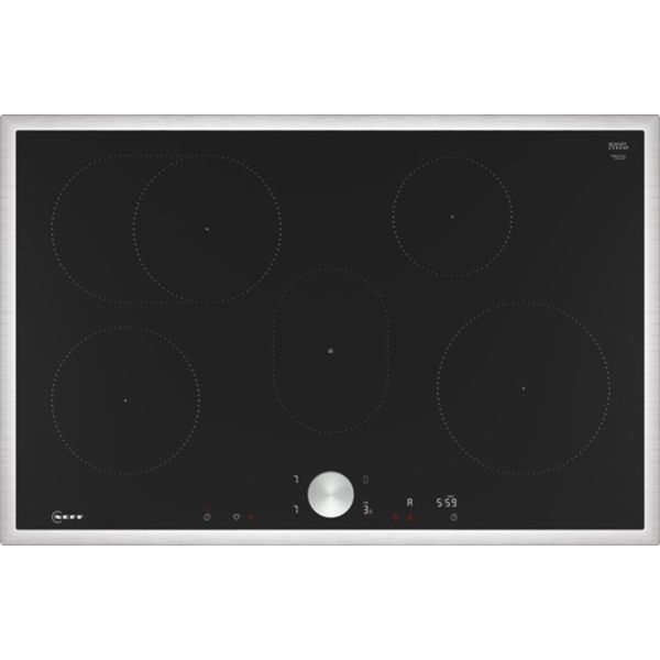 Neff N 90, Piano Cottura A Induzione, 80 Cm, Nero, Con Cornice Sul Piano, T58STF1L0-image